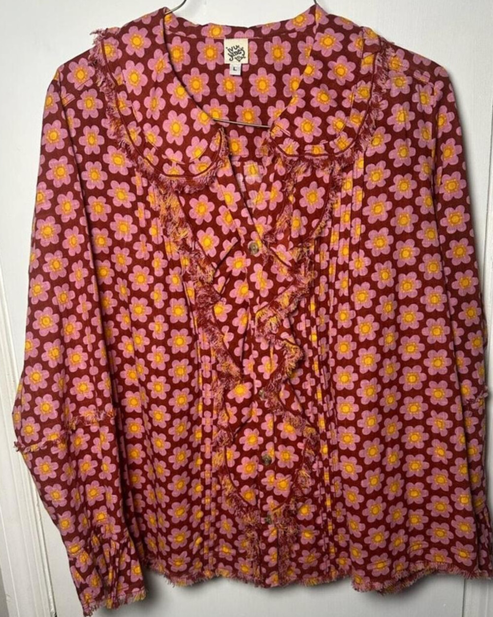 Ivy Jane | Poetry Top in Floral Rust | Women's Size L